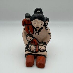 Vintage Storyteller Figure (Native American) Small Signed 1986